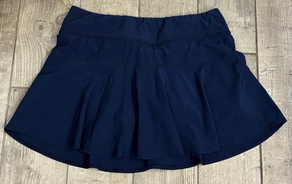 Straight Down Navy Blue Active Golf Tennis Skort Skirt Womens Size Medium